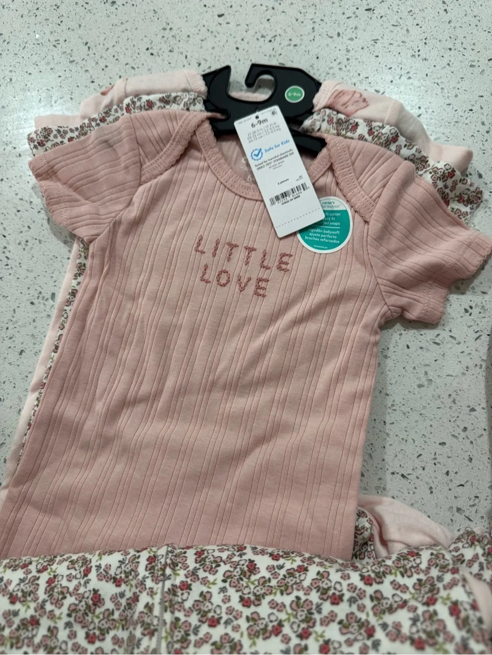 30 pieces Carter's Pink Baby Girls Sleepwear, Onesi and Legging Set